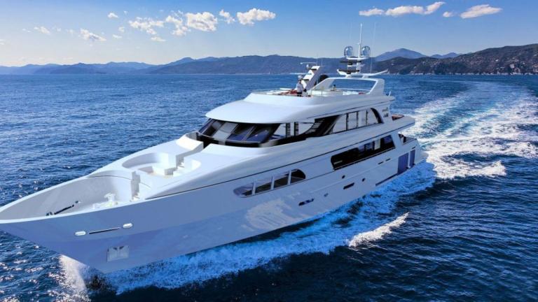 Exterior view of the luxury motor yacht Princess Melda picture 1